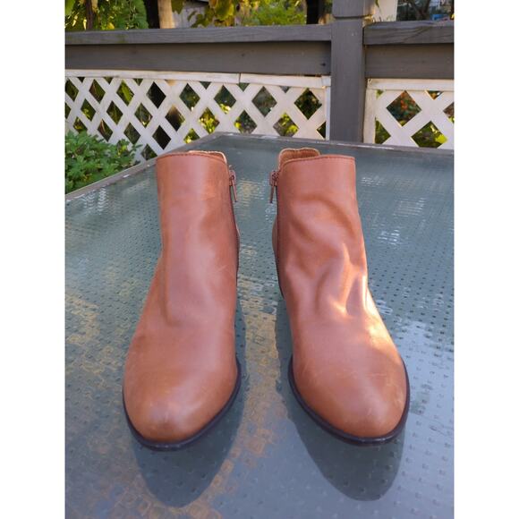 Lucky Brand Banterr Ankle Boots, Tan Leather, Women's 7 - Picture 2 of 11